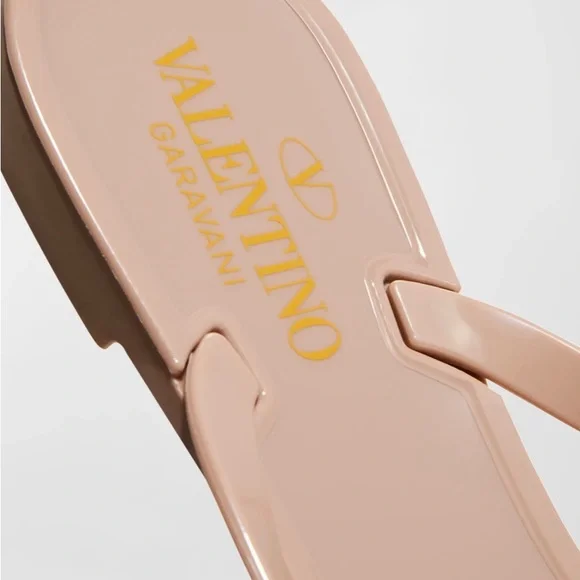 *TODAY ONLY* Valentino Garavani Rockstud Flat Thong Sandals- Worn 1x - Picture 4 of 8